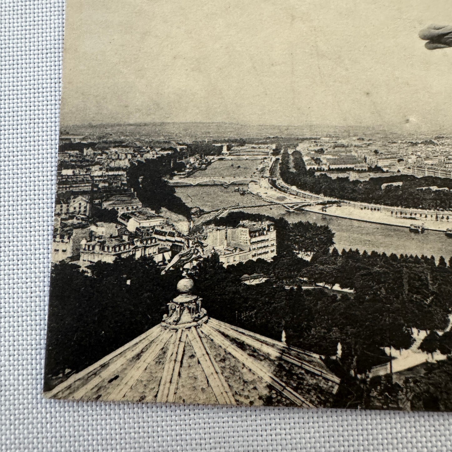 Vintage Zeppelin Airship Dirigible Postcard Post Card Paris Clement Bayard