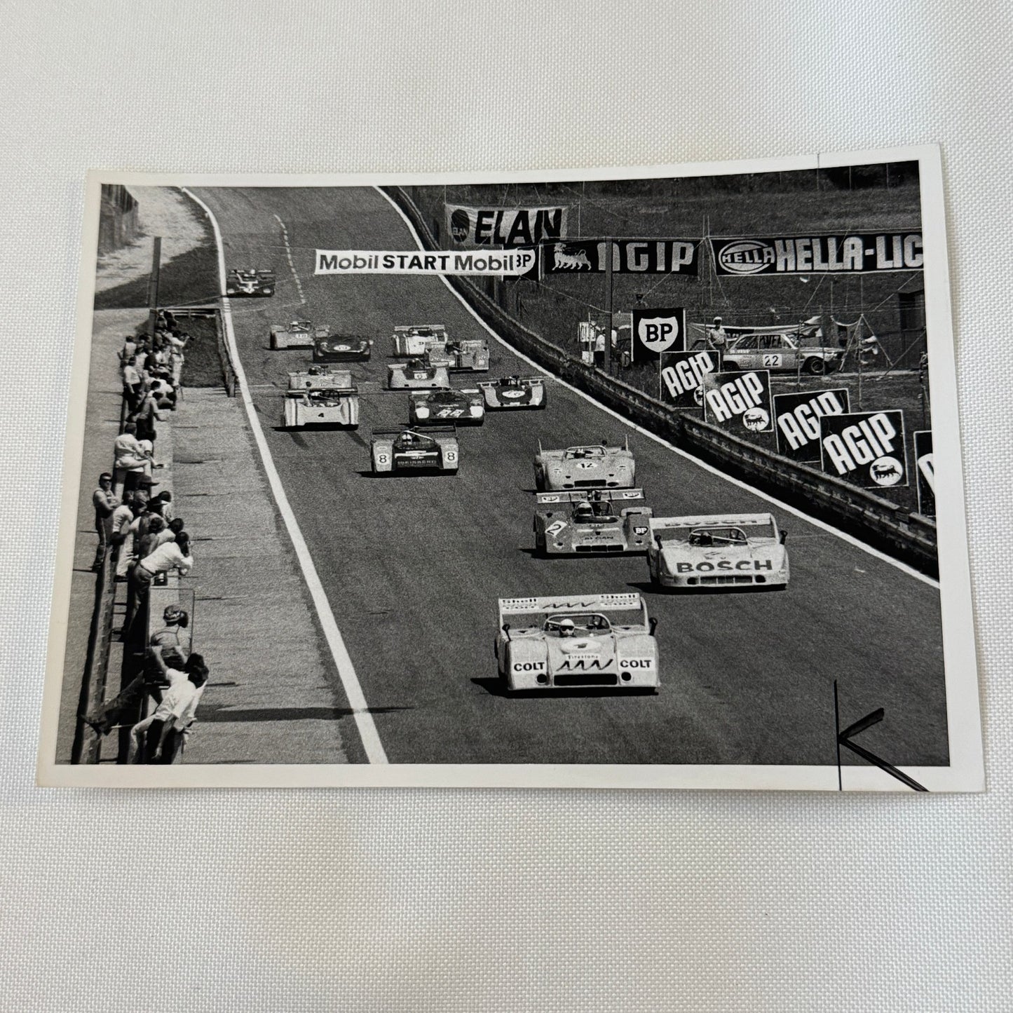 Vintage Racing Photo Photograph Print 1970s Sports Car Endurance Race