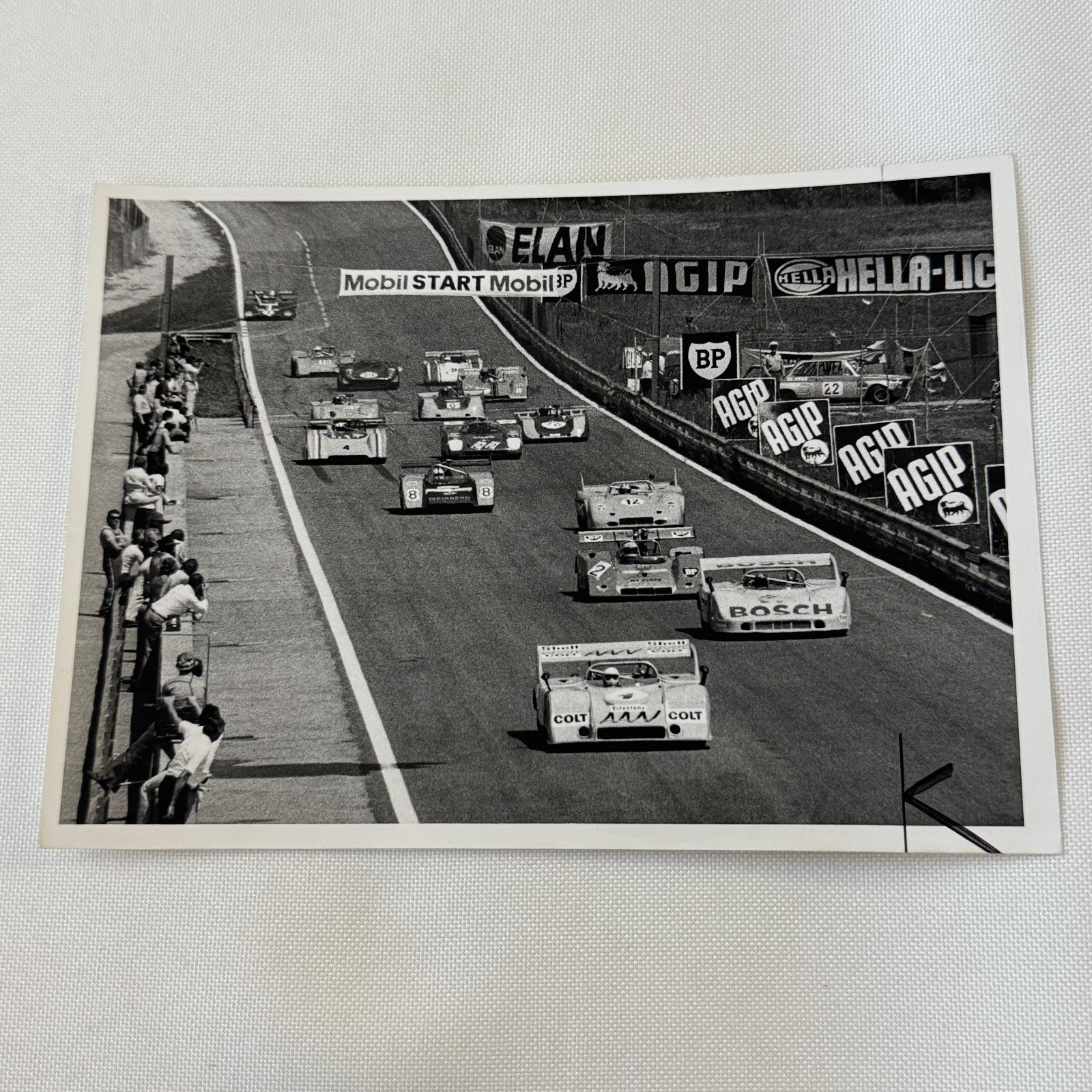 Vintage Racing Photo Photograph Print 1970s Sports Car Endurance Race