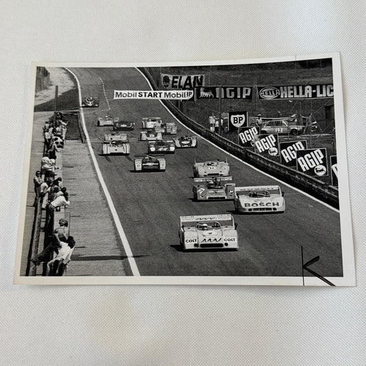 Vintage Racing Photo Photograph Print 1970s Sports Car Endurance Race