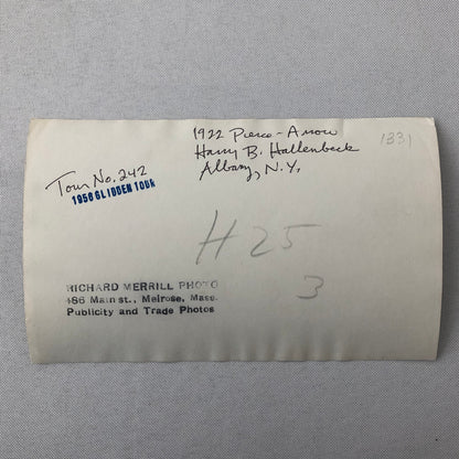 1956 Glidden Tour 1922 Pierce Arrow Car Automobile Photo Photograph Print 