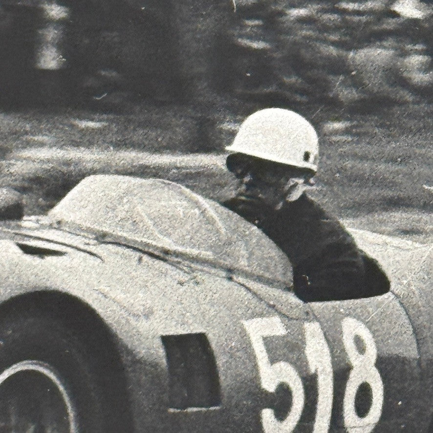 Mille Miglia Racing Photo Francesco Giardini Maserati Car 1956 Modern Print
