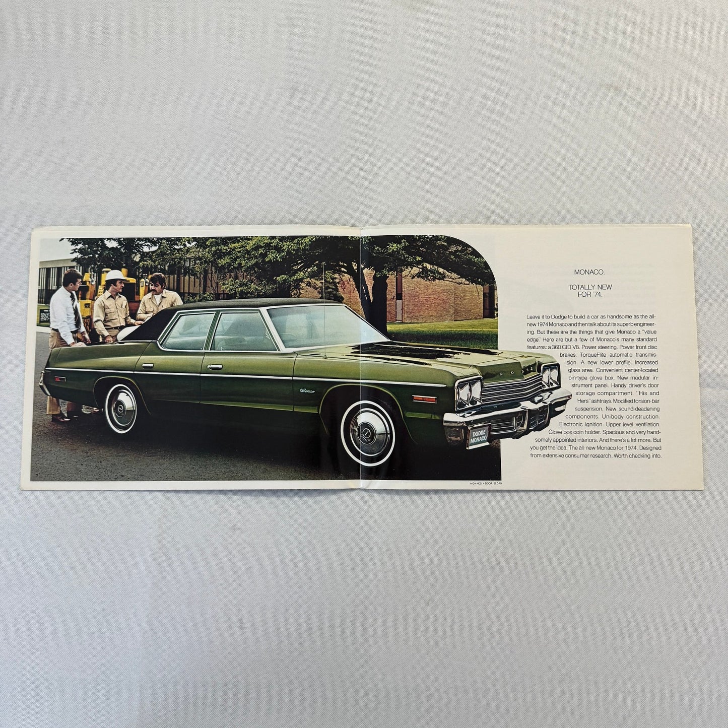 1974 Dodge Monaco Car Sales Brochure Catalog Advertising Custom Brougham Hardtop