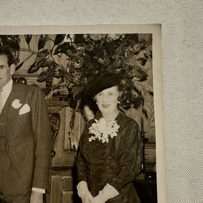 1934 Wedding Press Photo Photograph British London News Agency LNA