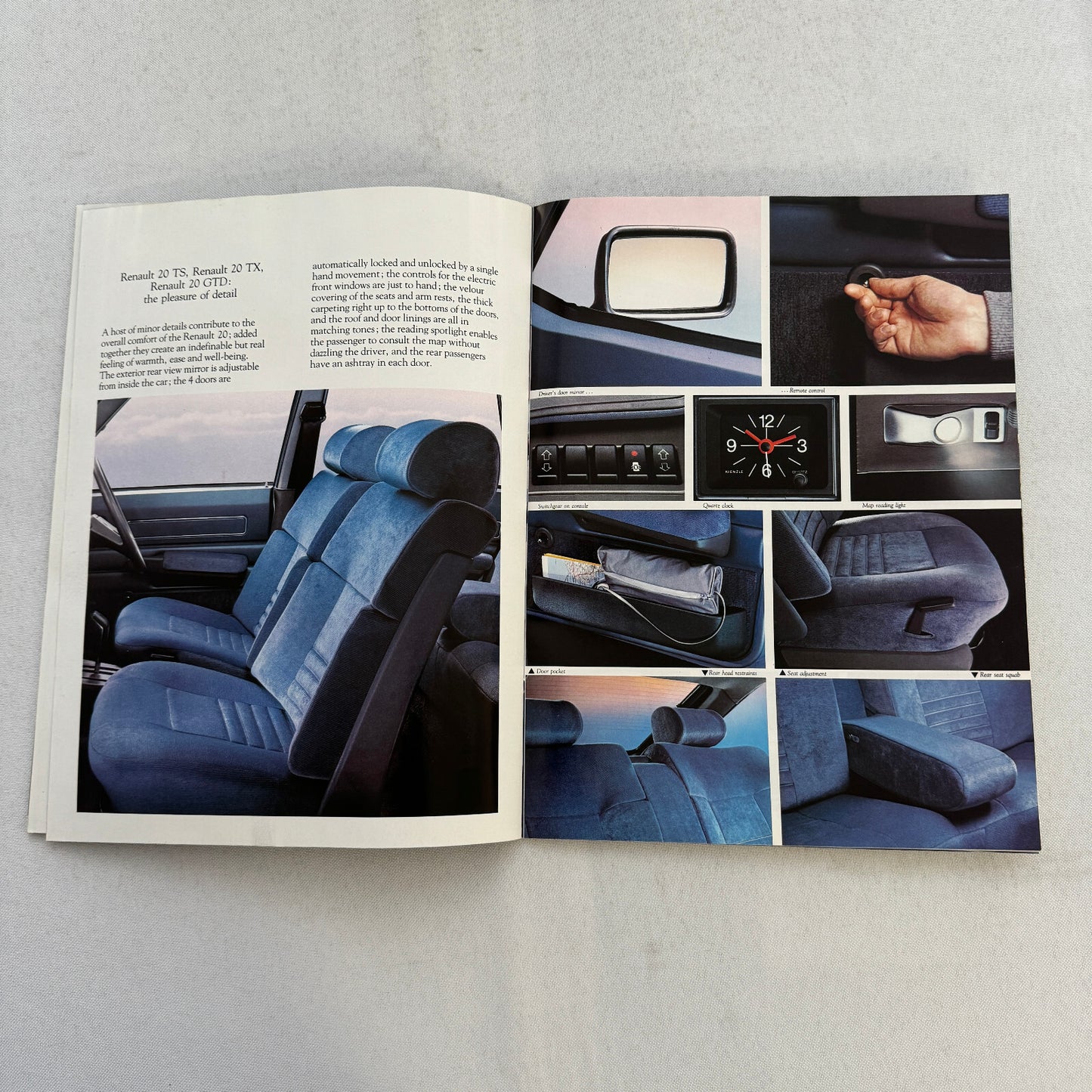 Renault 20 Car Sales Brochure Catalog Vintage Advertising TS TX GTD