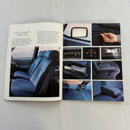 Renault 20 Car Sales Brochure Catalog Vintage Advertising TS TX GTD