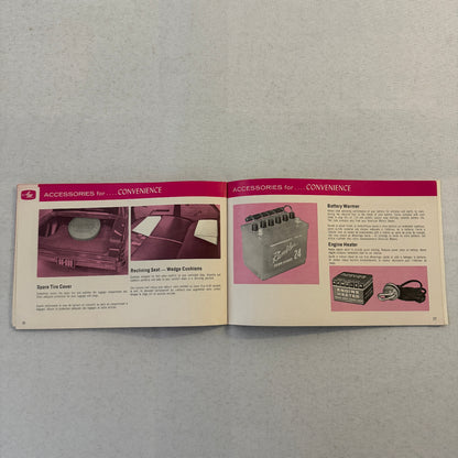 1966 American Motors Accessories Sales Brochure Catalog Advertising Wheels Radio