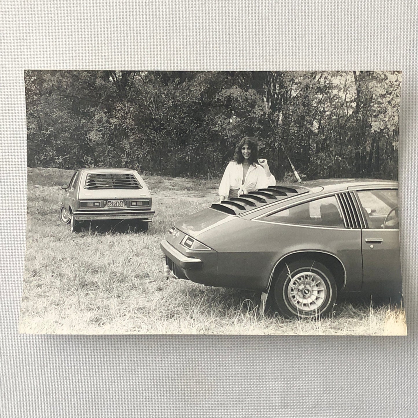 Vintage Car with Model Photo Photograph Lot of 4x Chevrolet Monza +