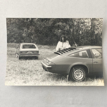 Vintage Car with Model Photo Photograph Lot of 4x Chevrolet Monza +