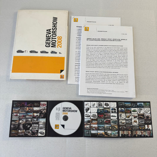 2008 Renault Geneva Autoshow Program Photo CD Twingo Kangoo Laguna GERMAN