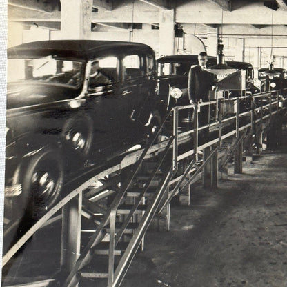 Vintage Fiat 508 Balilla Factory Assembly Line Photo Photograph Print 1932