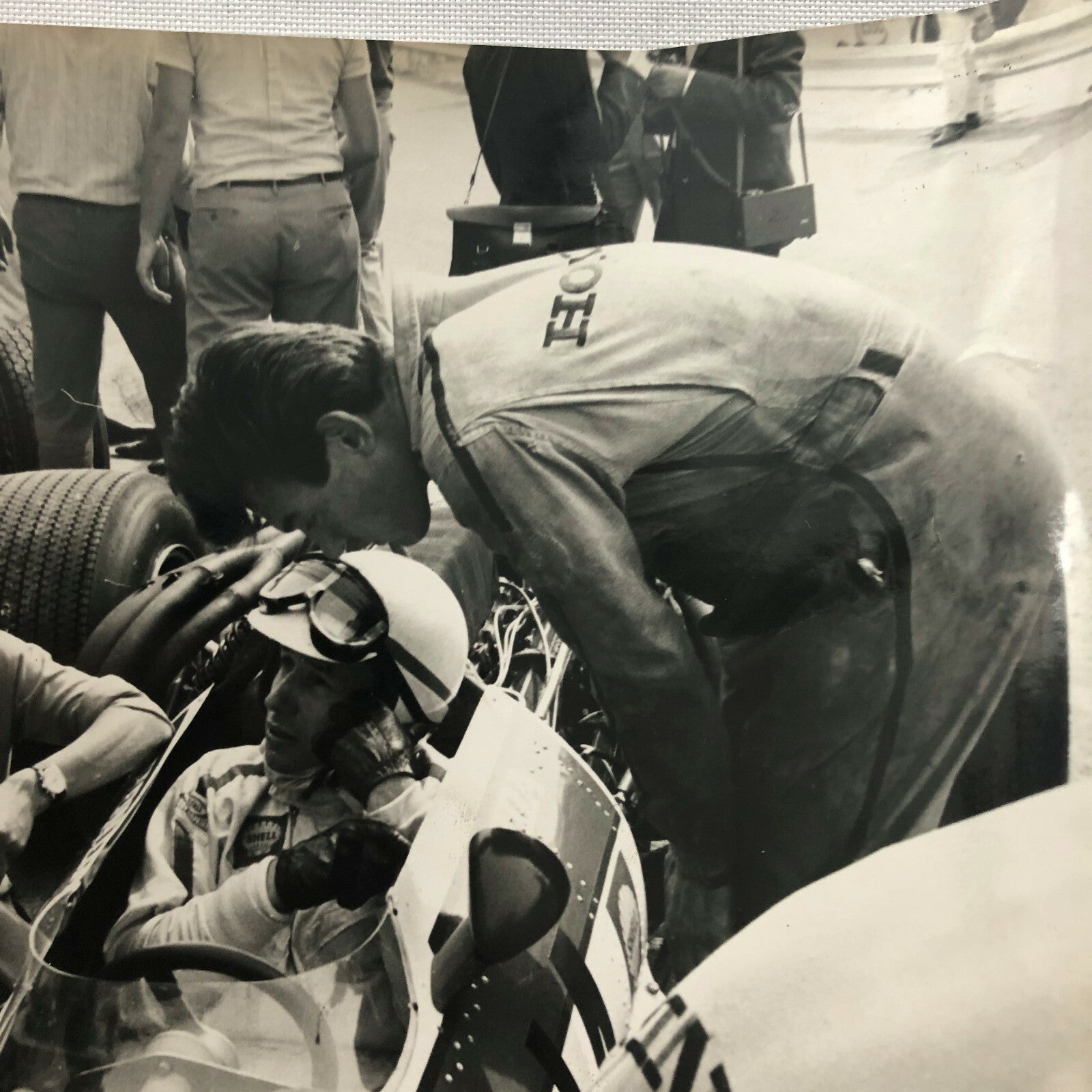 Vintage John Surtees Honda Grand Prix Racing Car Press Photo Photograph 