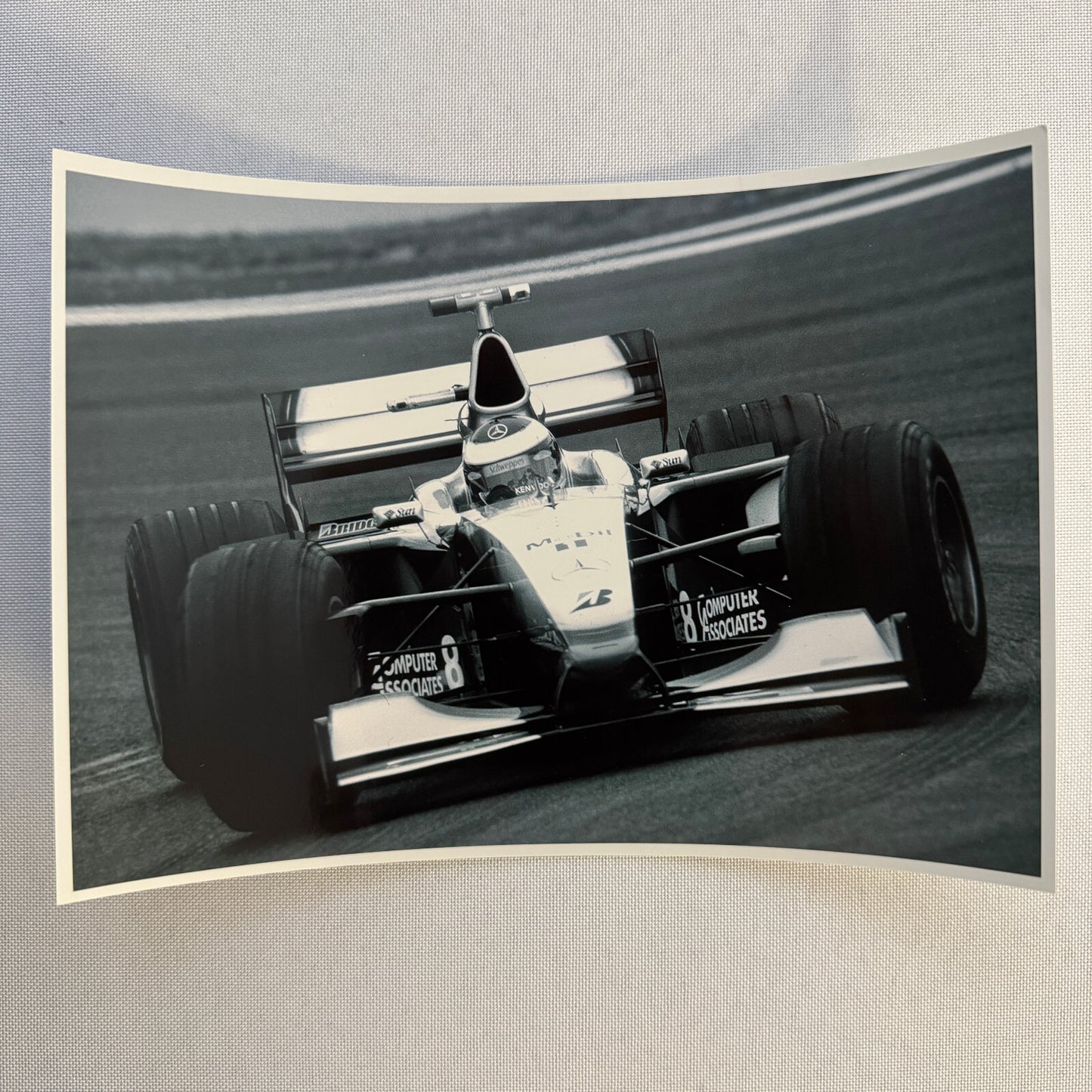 Mika Hakkinen McLaren Mercedes Racing Car Driver Photo Photograph 1998