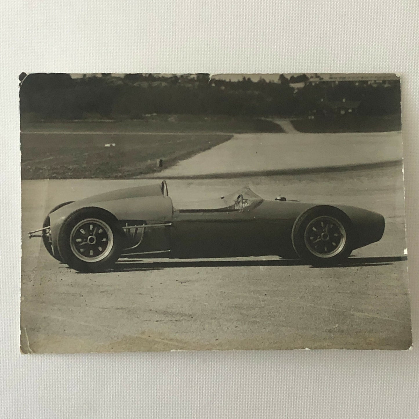 Vintage Racing Car Photo Photograph Print - Grand Prix ? Swedish Press Photo
