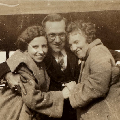 Vintage Car Automobile Photo Photograph Print Snapshot Man Women People