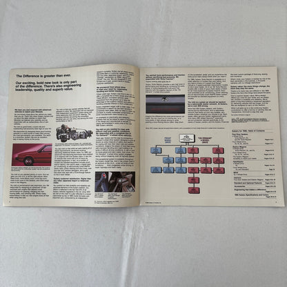 1985 Subaru Car Sales Brochure Catalog Advertising Turbo GL STD DL Wagon Brat +
