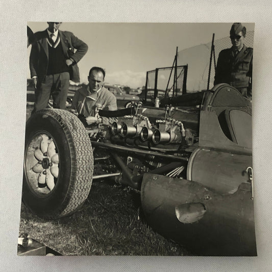 Vintage Racing Car Press Photo Photograph Cooper BRM Car 1959