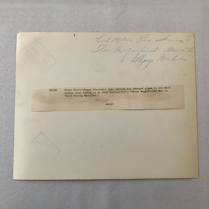 Vintage Movie Photo Photograph Those Magnificent Men in Their Flying Machines