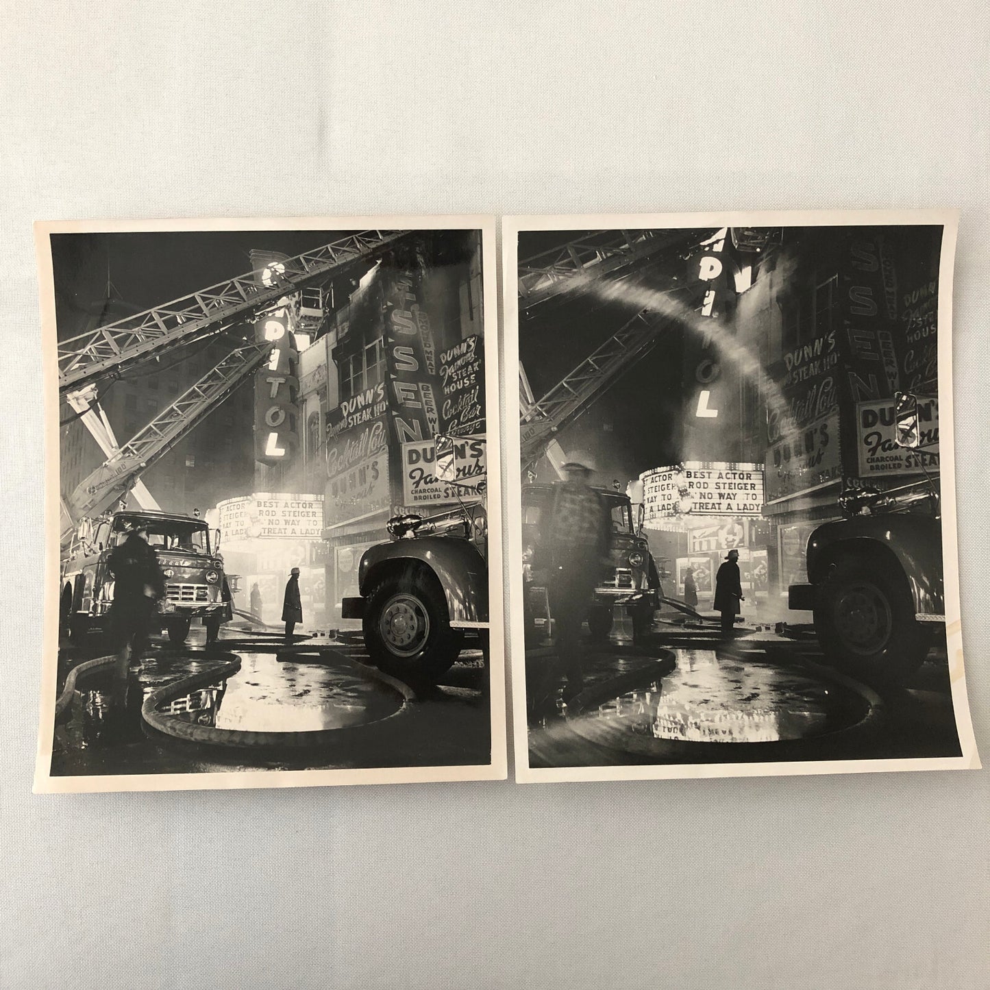 Montreal Fire Firefighting Fire Truck Vintage Press Photo Lot of 2