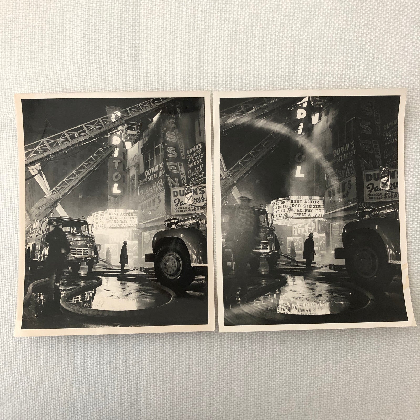 Montreal Fire Firefighting Fire Truck Vintage Press Photo Lot of 2