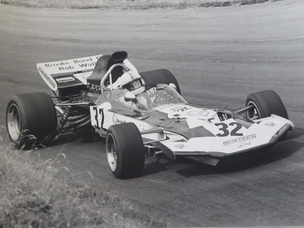 Vintage Racing Photo Photograph John Surtees Ford Car 