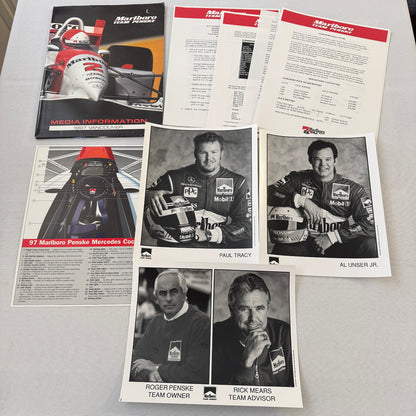 1997 CART Marlboro Team Penske Racing Press Kit Paul Tracy Al Unser Jr