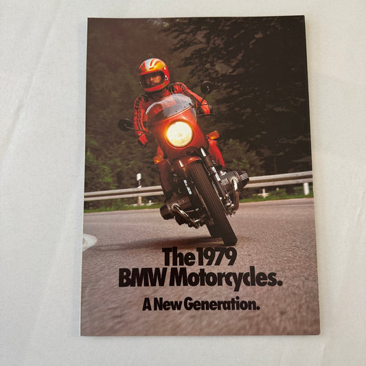 1979 BMW Motorcycle Bike Sales Brochure R100RS R100RT R100S R100T R80/7 R65