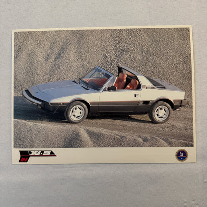 Bertone Fiat X1/9 Car Sales Sheet Brochure Advertising Fiat X19