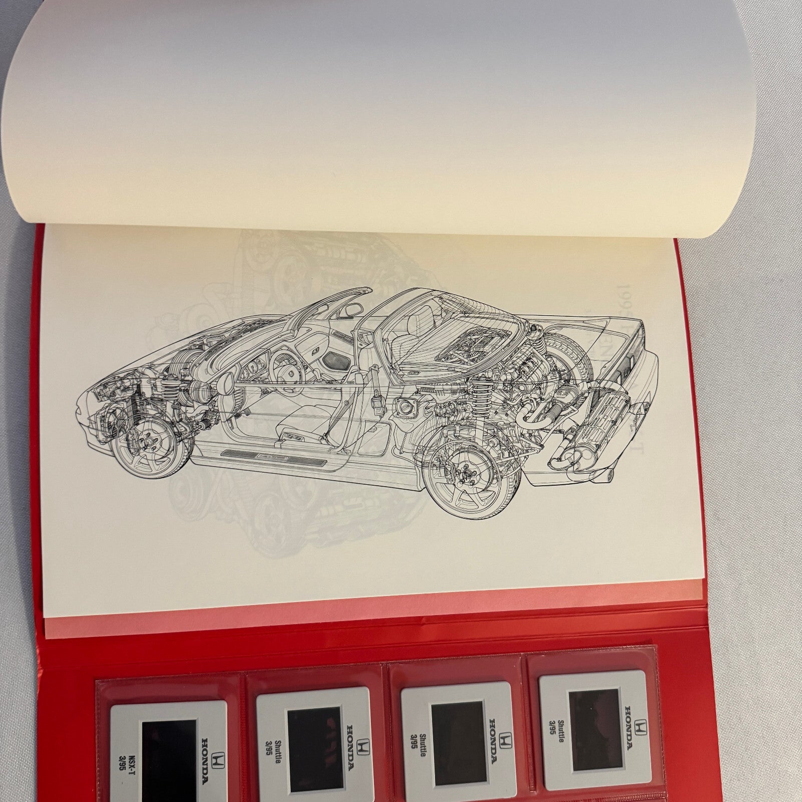 1995 Honda NSX T and Shuttle Odyssey Press Kit Photos 35mm Slides NSX-T NSXT