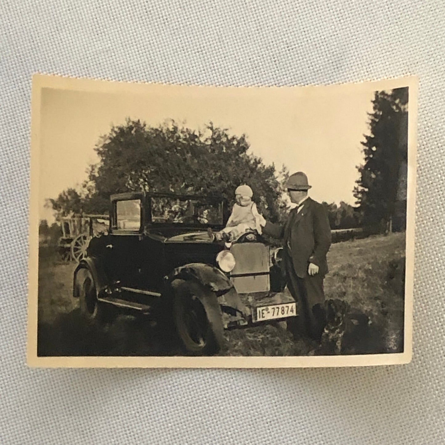 Vintage Photo Photograph Opel Car Automobile People Baby Lot of 3 - Tag AL22SM2