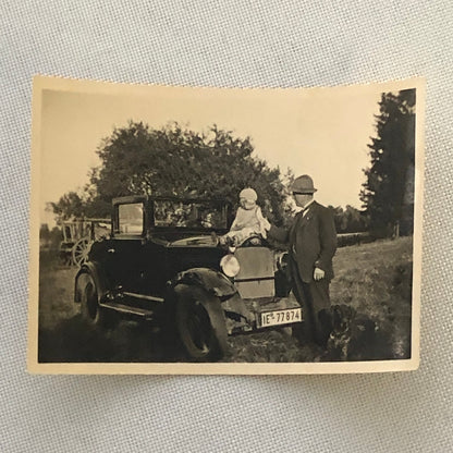 Vintage Photo Photograph Opel Car Automobile People Baby Lot of 3 - Tag AL22SM2