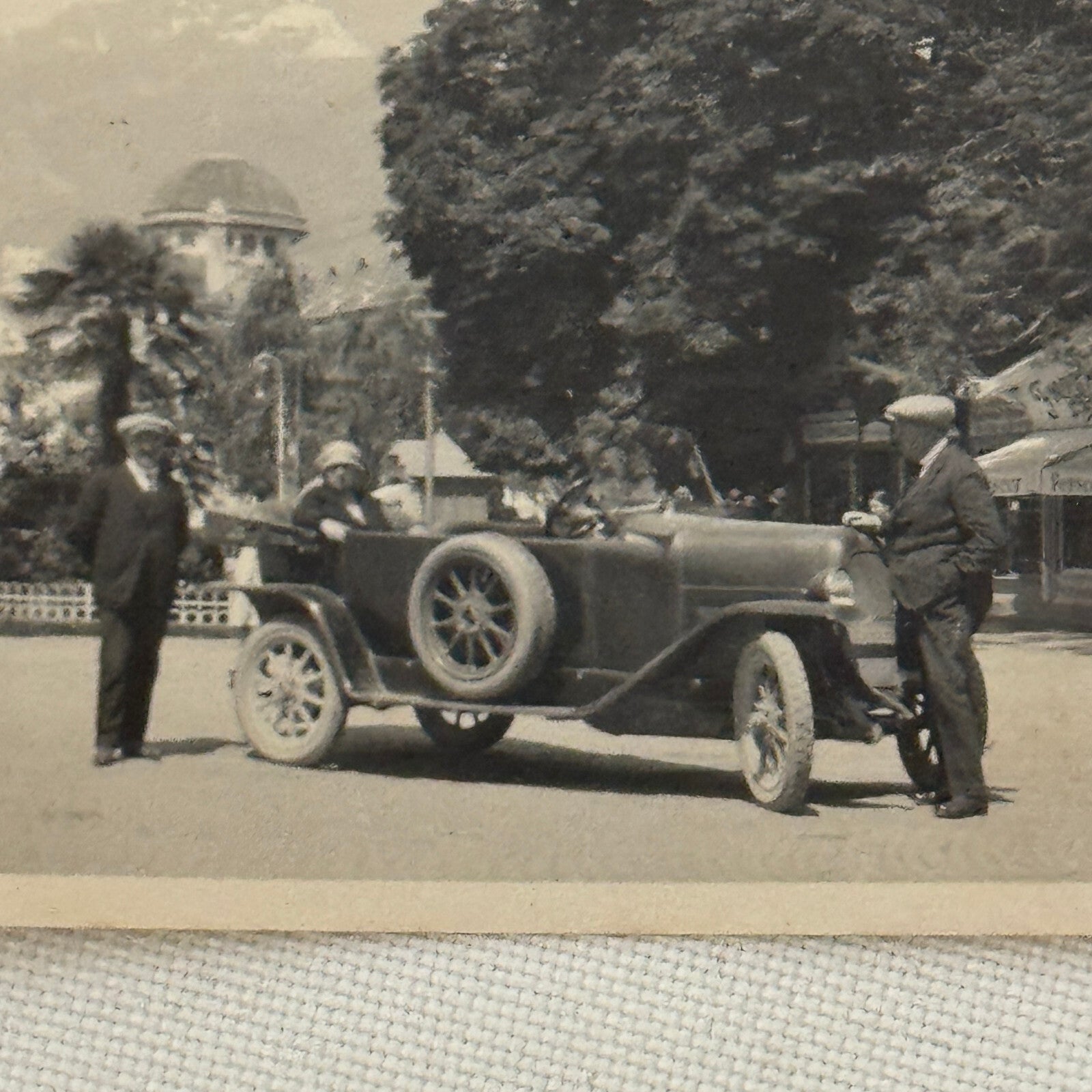 Vintage Photo Photograph Print Early Car Automobile People Lot 2x