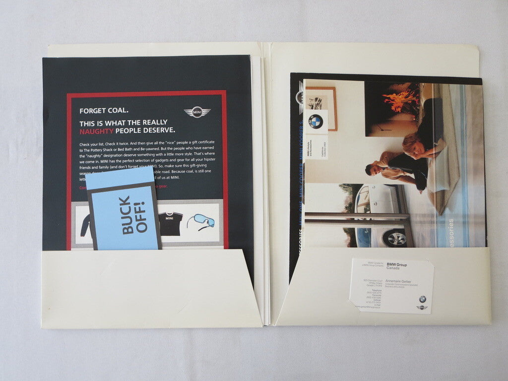 2003 BMW & Mini Mini Lifestyle Accessories Press Kit Brochure Catalog