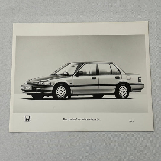 Honda Civic Saloon Sedan GL Car Factory Press Photo Photograph European Market