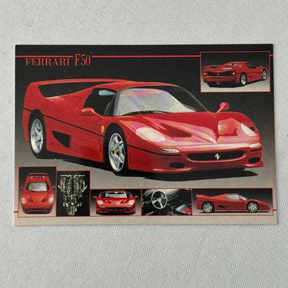 Ferrari F50 Supercar Postcard Post Card
