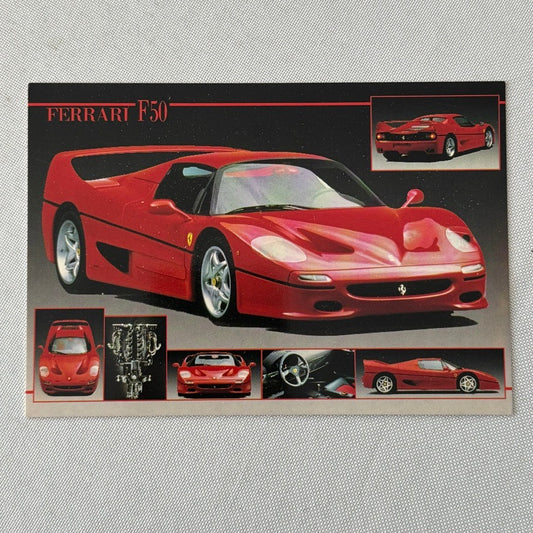 Ferrari F50 Supercar Postcard Post Card