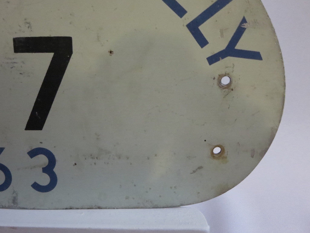 Vintage 1963 Horneland Rally Car Club Rally Plate Plaque Sign Metal #147