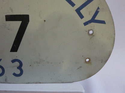 Vintage 1963 Horneland Rally Car Club Rally Plate Plaque Sign Metal #147