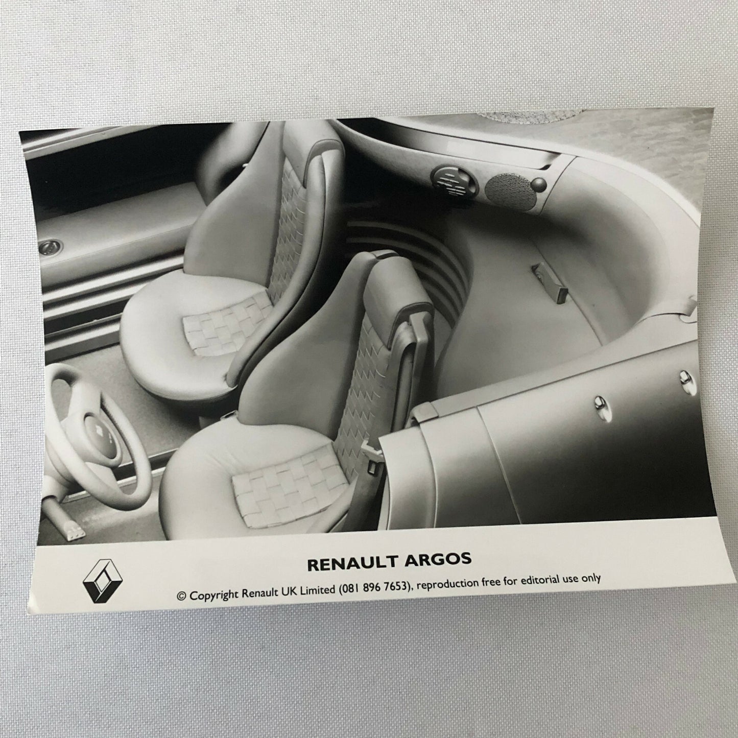 Renault Argos Concept Car Factory Press Photo Photograph Lot of 3