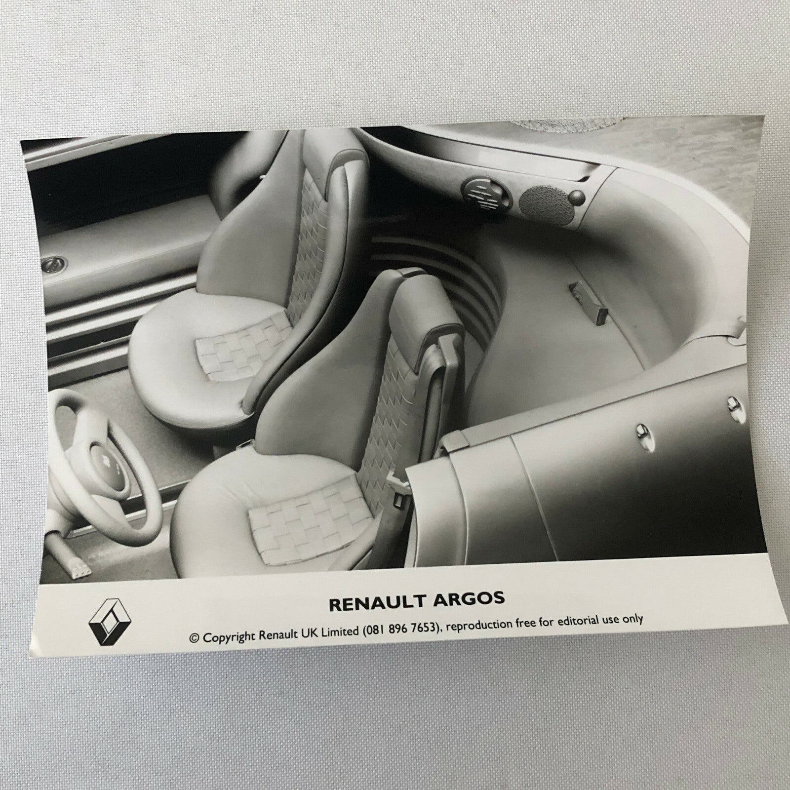 Renault Argos Concept Car Factory Press Photo Photograph Lot of 3