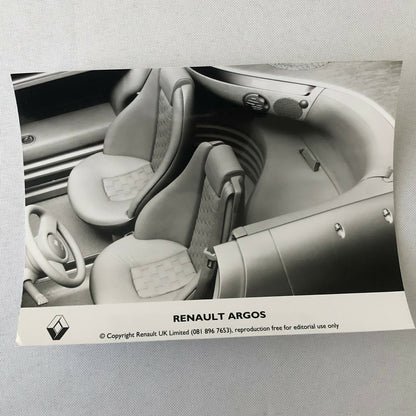 Renault Argos Concept Car Factory Press Photo Photograph Lot of 3