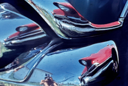 35MM Vintage Photo Slide Vintage Car Reflecting in Chrome