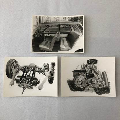 Vintage Car Part and Interior Photo Photograph Lot of 3x European Unknown Model
