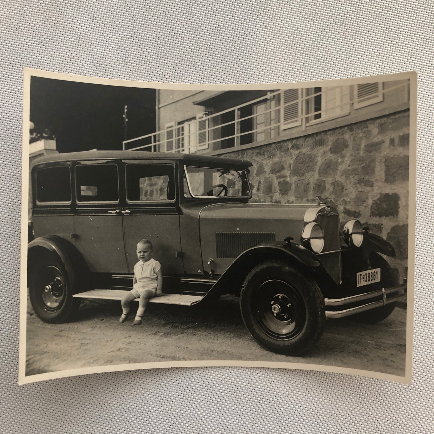 Vintage Photo Photograph Lot Baby Child with Wanderer Car 1930 AL22SM1