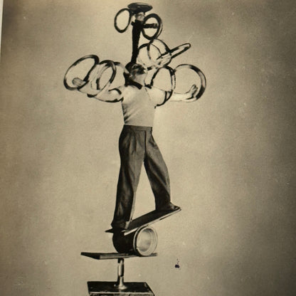 Vintage Circus Juggling Juggler Balancing Act Photo Photograph Fred Morell