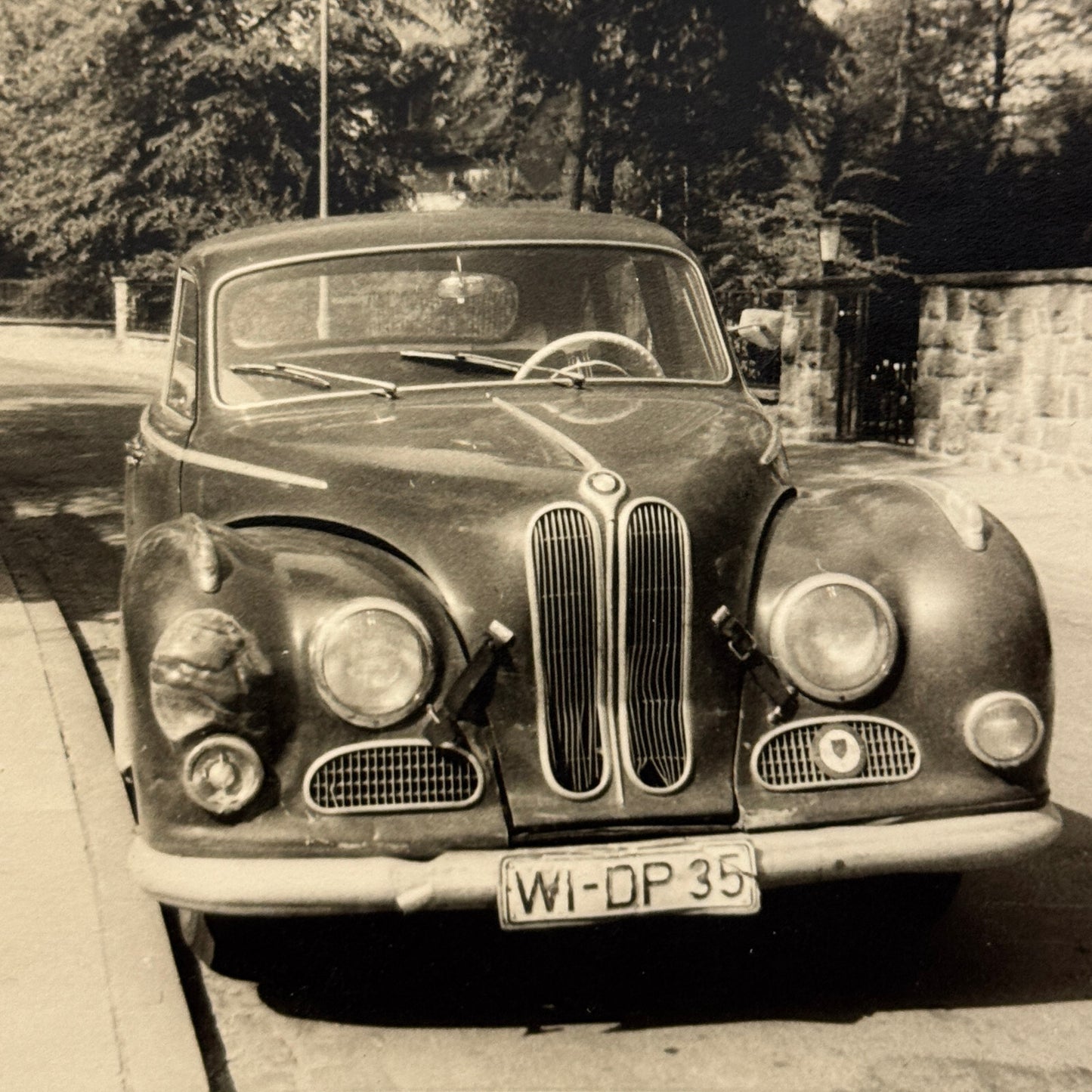 Vintage BMW Car Automobile Photo Photograph Print