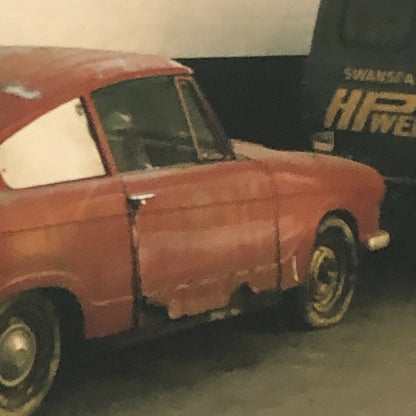 Vintage Bond Equipe Car Rusty Automobile Barn Find Photo Lot of 2