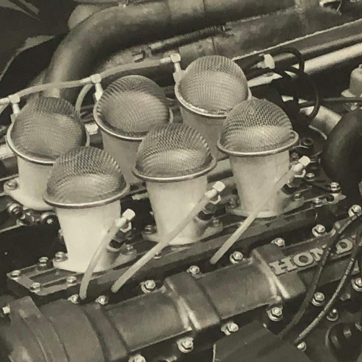 Vintage Honda F2 Formula 2 Racing Car Engine Photo Photograph Print 1981 ? 