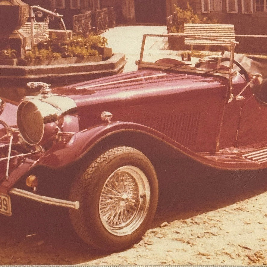 Vintage Kit Car Photo Jaguar SS100 Replica Replicar Volkswagen Based Photograph