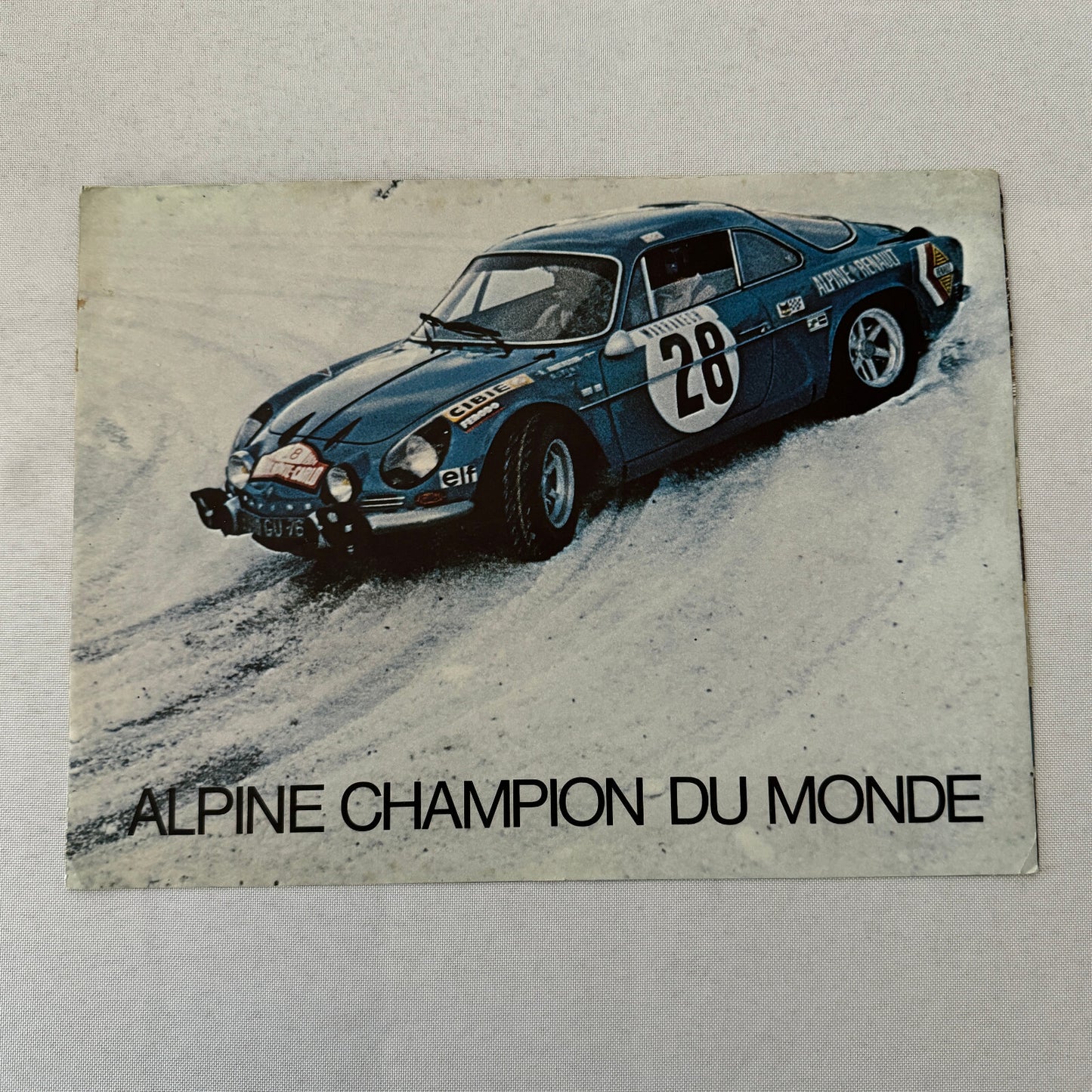 Renault Alpine Racing Car Sales Brochure Catalog Monte Carlo Rally Rallye FRENCH